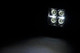 Kawasaki 2-inch Square Flush Mount Cree LED Lights - (Pair | Black Series w/ Cool White DRL)